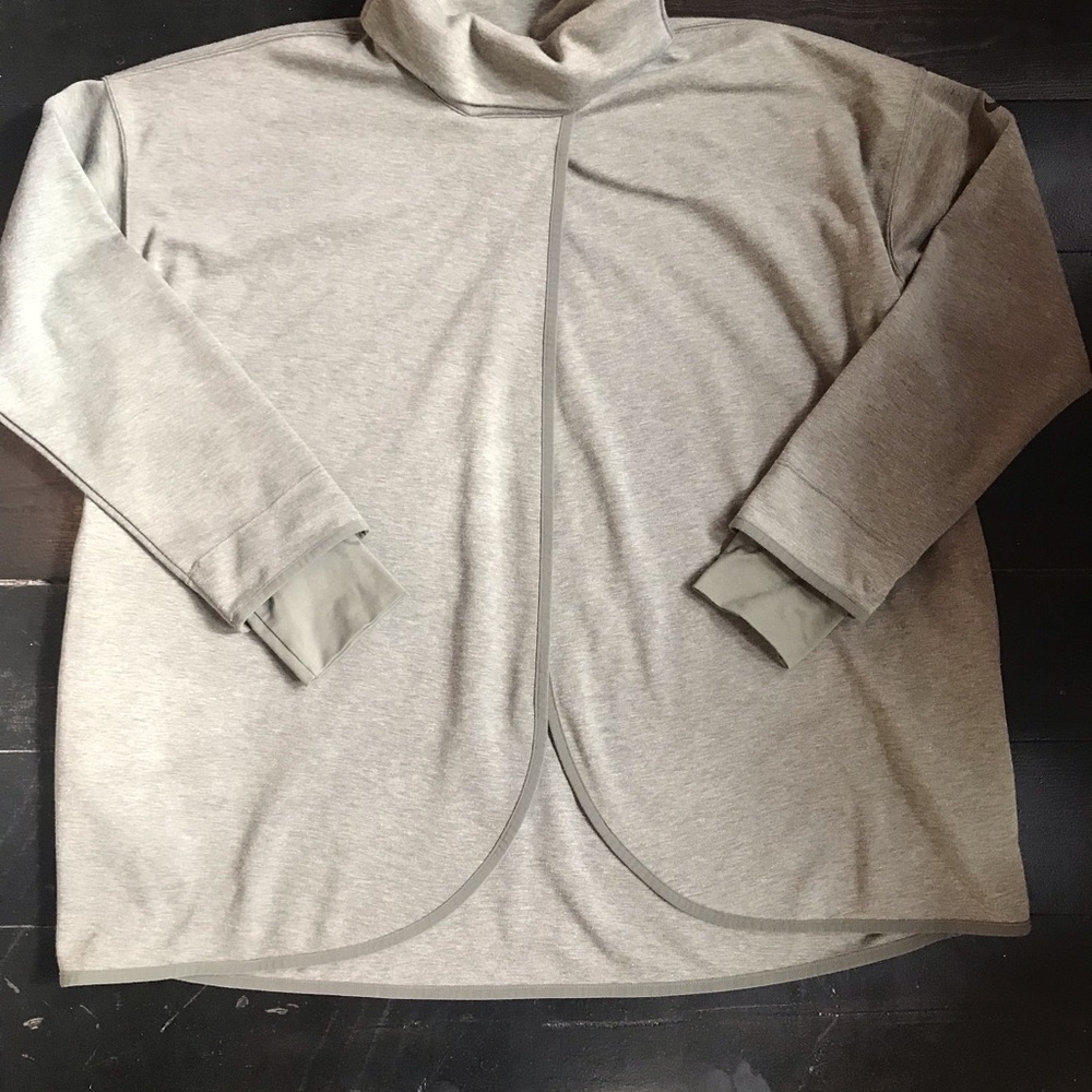 Nike Maternity Heather Green XL Turtleneck Sweater